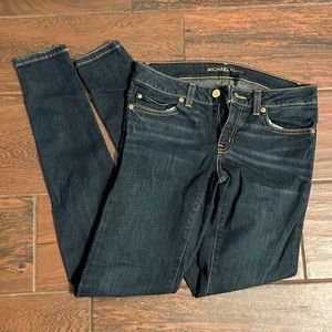 Worn Michael Kors Skinny Jeans Size 0 98% Cotton 2% Elastane